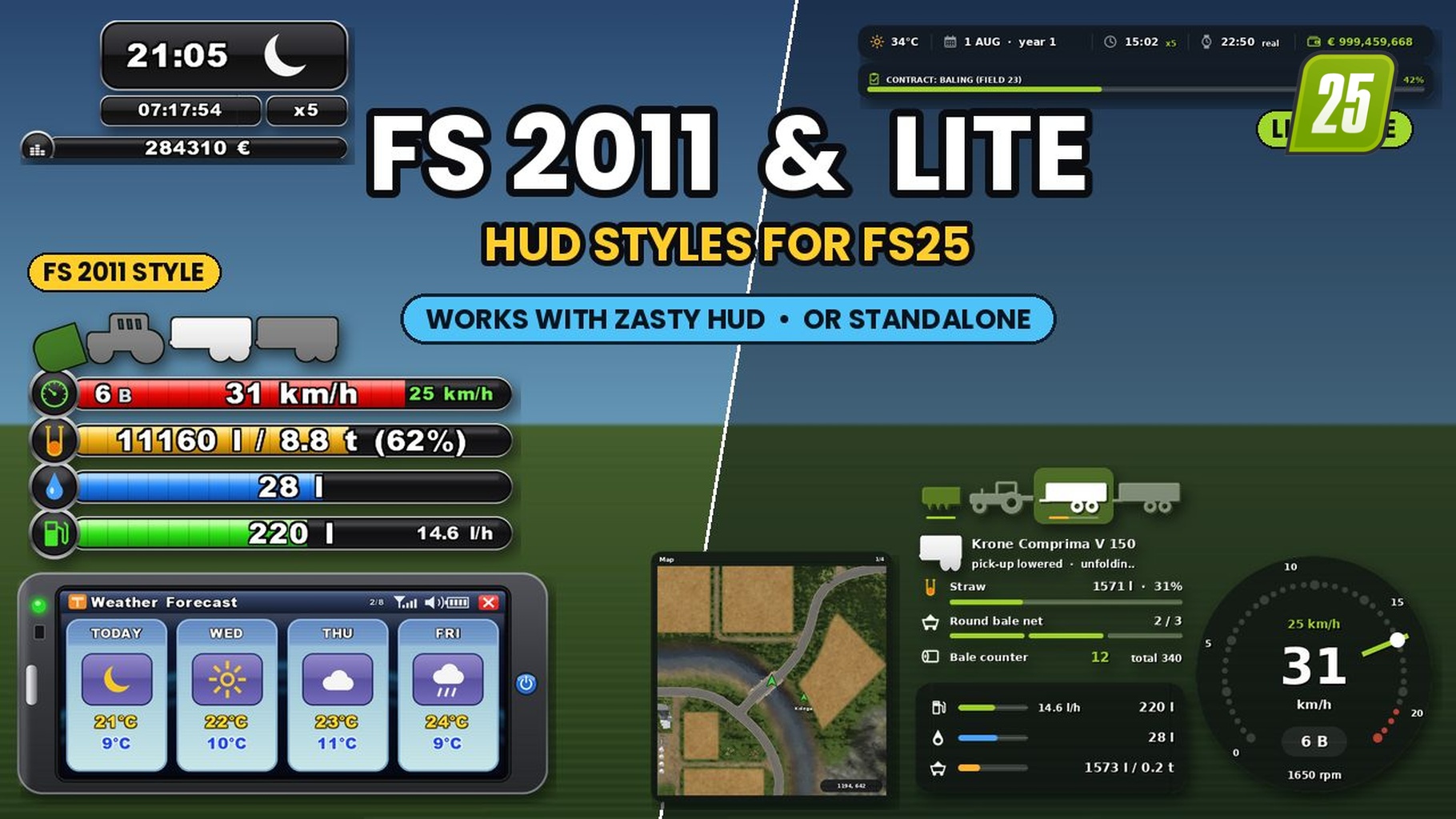 LS2011 HUD Style (Erweiterung für Zasty HUD) LS2011 HUD Style (Erweiterung für Zasty HUD)
