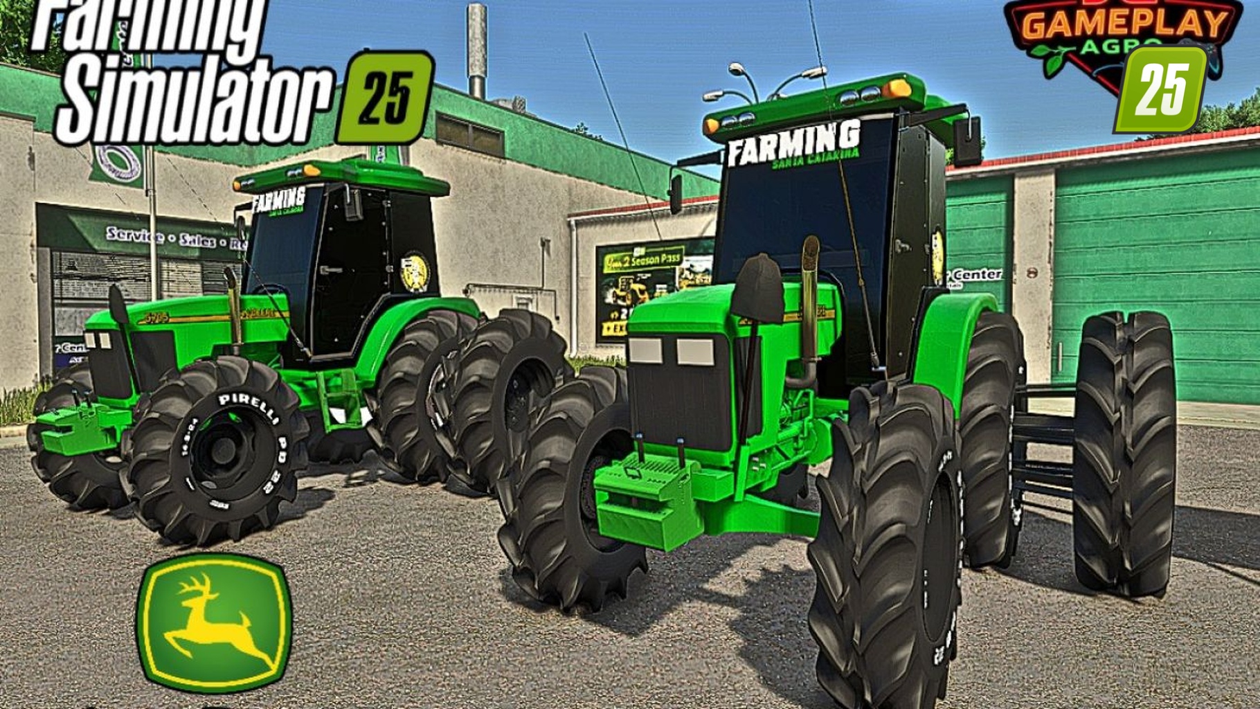 John Deere 5705 mit Kabine (Reisanbau)4 (1) John Deere 5705 mit Kabine (Reisanbau)4 (1)